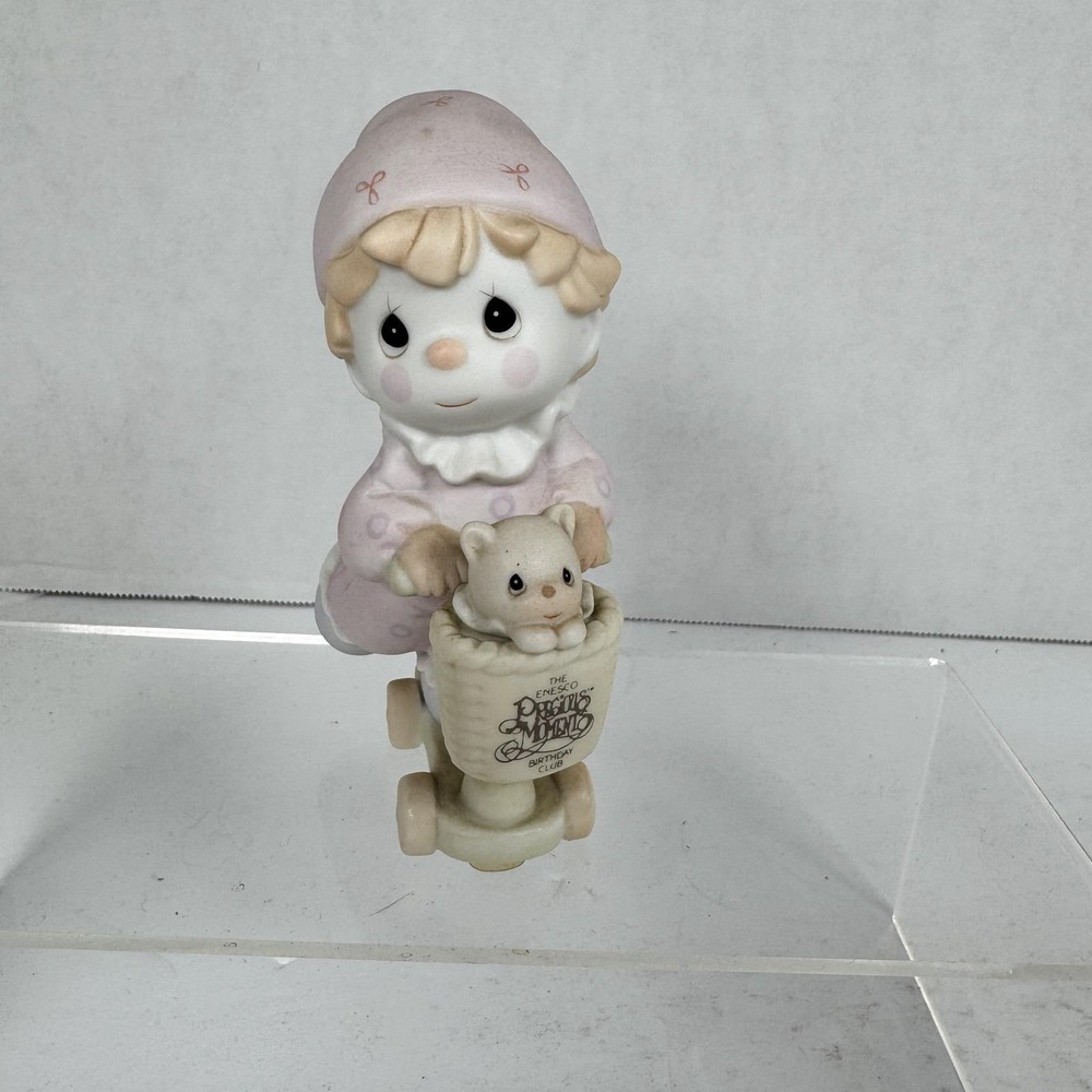Precious Moments 1996 "Scootin' By Just to Say Hi" Birthday Club Enesco Figurine